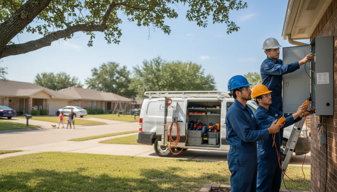 Certified electrician providing emergency electrical services in Duncombe, IA
